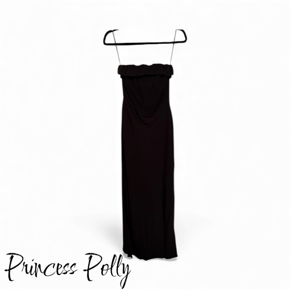 Princess Polly Dresses & Skirts - NWOT Strapless Princess Polly Black Maxi Dress